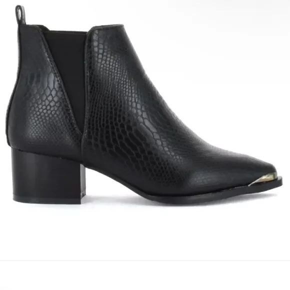 SEVEN7 Madison Python Pointed Bootie - Picture 2 of 15